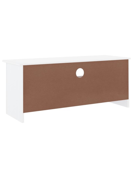 TV skříňka se zásuvkami ALTA bílá 100x35x41 cm masivní borovice