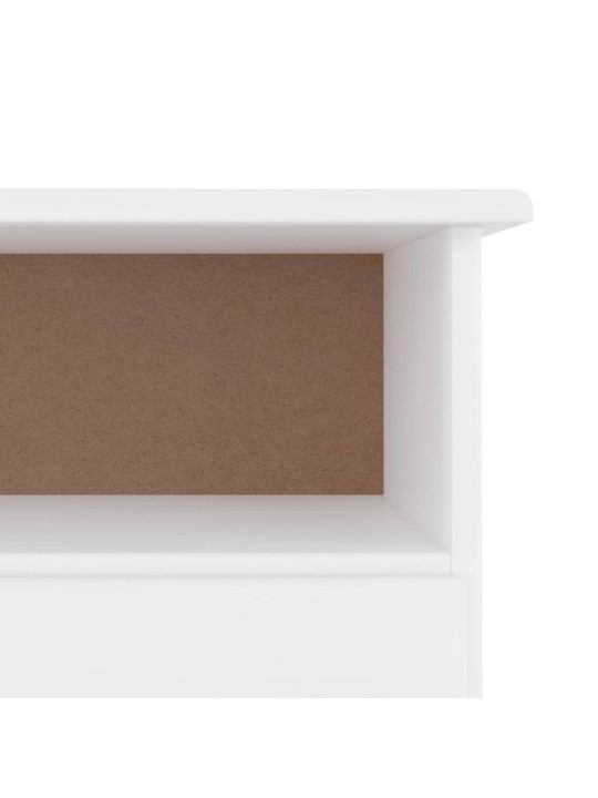 TV skříňka se zásuvkami ALTA bílá 100x35x41 cm masivní borovice