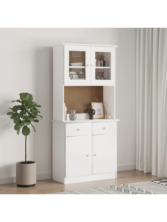 Horní díl na toaletní stolek ALTA bílý 77x30x92 cm borové dřevo