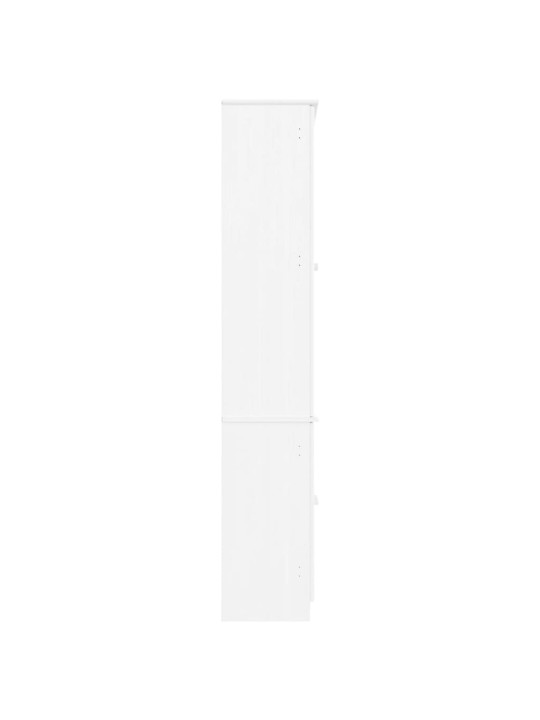 Prosklená vitrína ALTA bílá 77x35x186,5 cm masivní borové dřevo