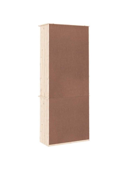Knihovna se zásuvkami ALTA 77x35x186,5 cm masivní borové dřevo
