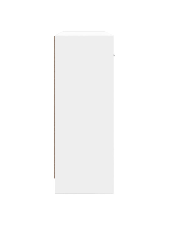 Příborník bílý 91 x 28 x 75 cm kompozitní dřevo