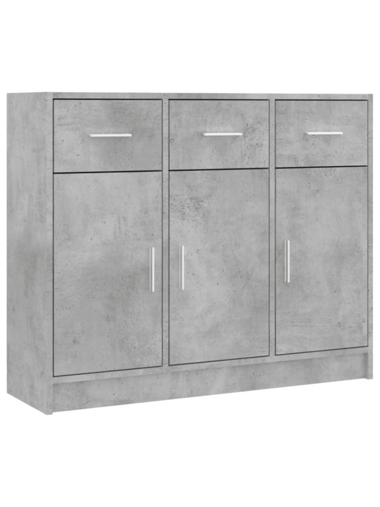 Příborník betonově šedý 91 x 28 x 75 cm kompozitní dřevo