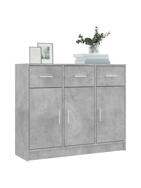 Příborník betonově šedý 91 x 28 x 75 cm kompozitní dřevo