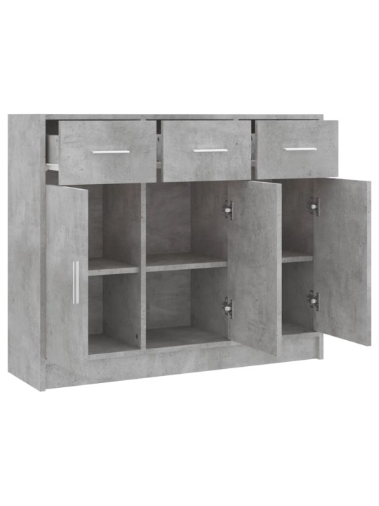 Příborník betonově šedý 91 x 28 x 75 cm kompozitní dřevo