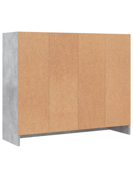Příborník betonově šedý 91 x 28 x 75 cm kompozitní dřevo