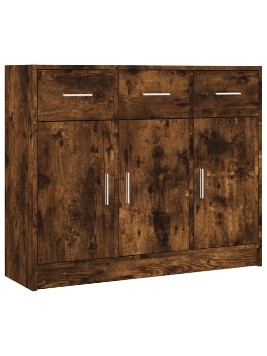 Příborník kouřový dub 91 x 28 x 75 cm kompozitní dřevo