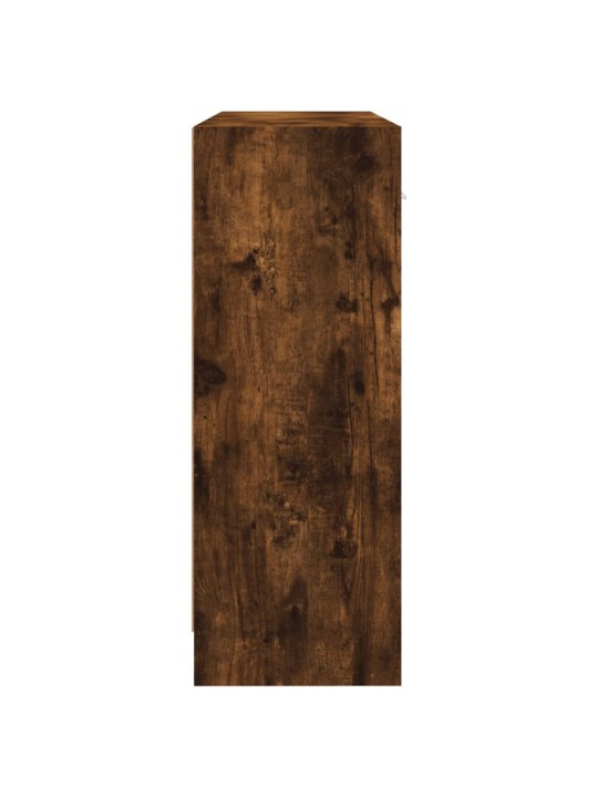 Příborník kouřový dub 91 x 28 x 75 cm kompozitní dřevo