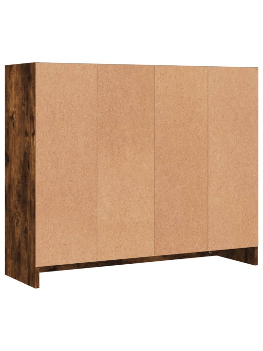 Příborník kouřový dub 91 x 28 x 75 cm kompozitní dřevo