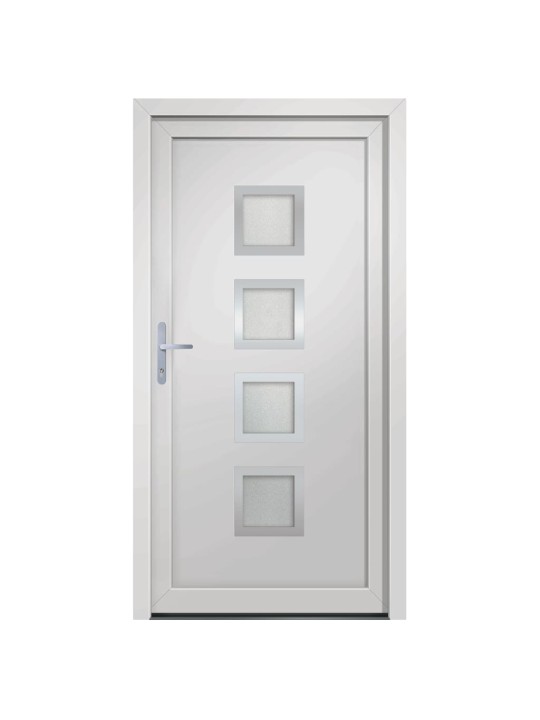 Vchodové dveře bílé 98 x 208 cm pvc