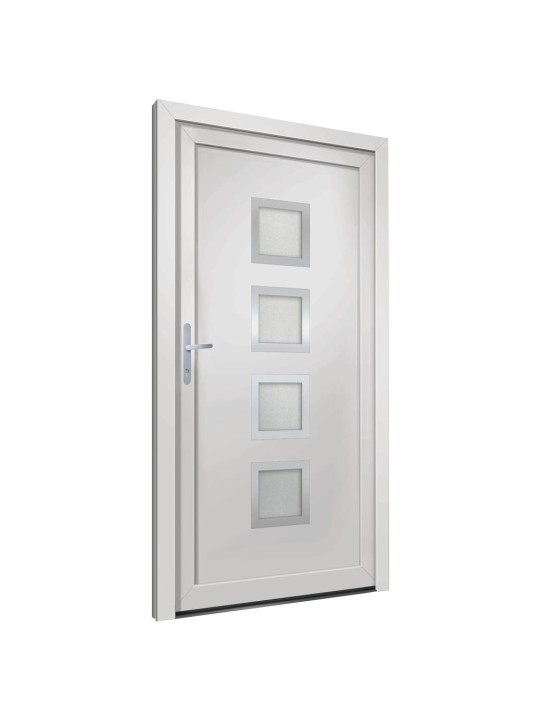 Vchodové dveře bílé 98 x 208 cm pvc