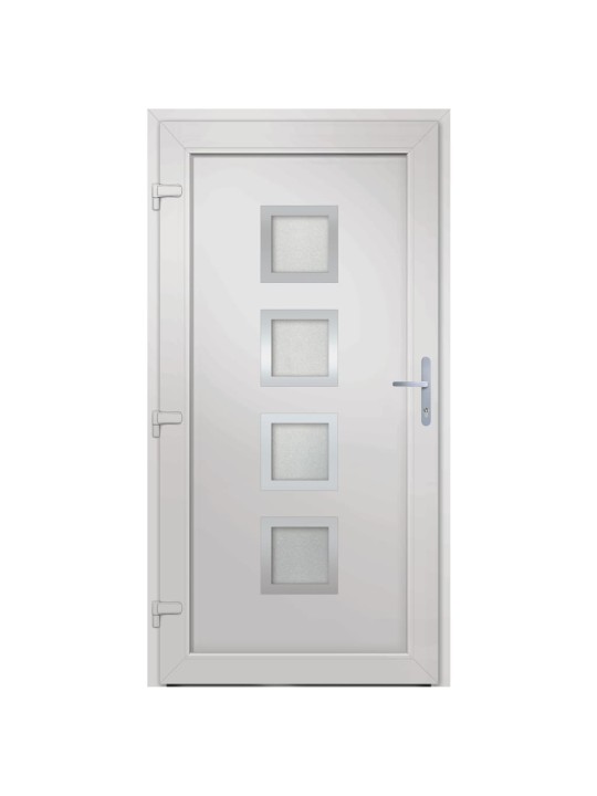 Vchodové dveře bílé 98 x 208 cm pvc