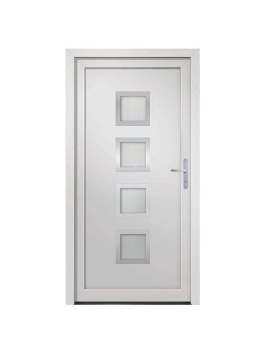 Vchodové dveře bílé 98 x 190 cm pvc
