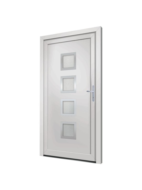 Vchodové dveře bílé 98 x 190 cm pvc