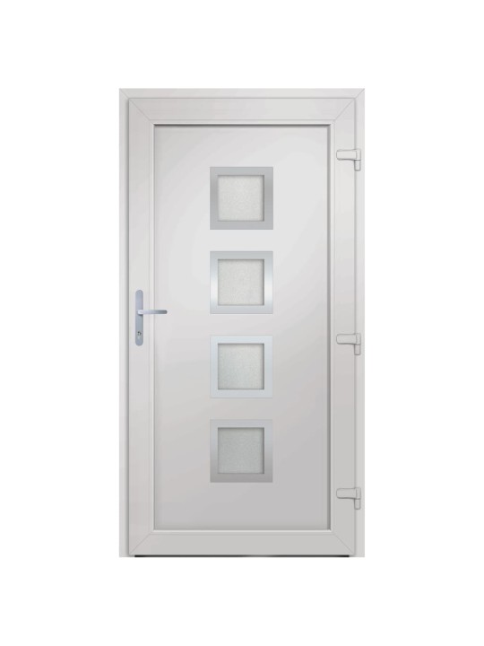 Vchodové dveře bílé 98 x 200 cm pvc