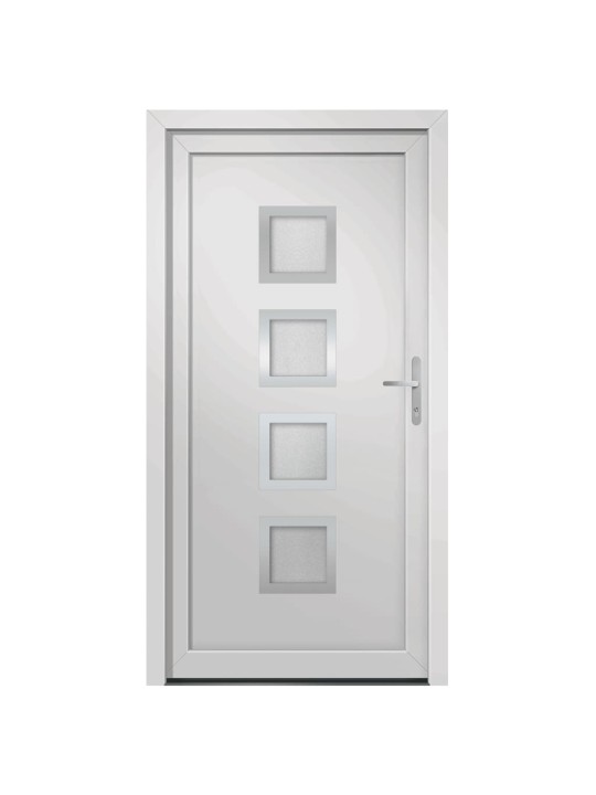 Vchodové dveře bílé 98 x 208 cm pvc