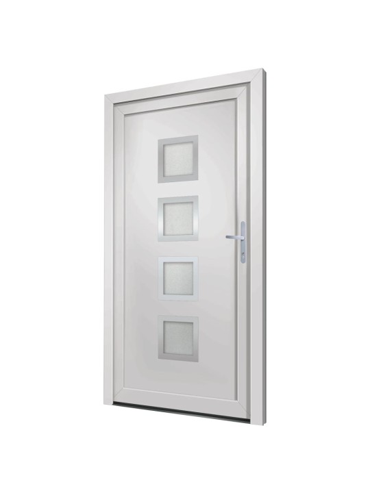 Vchodové dveře bílé 98 x 208 cm pvc