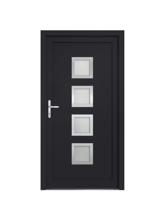 Vchodové dveře antracitové 108 x 208 cm pvc