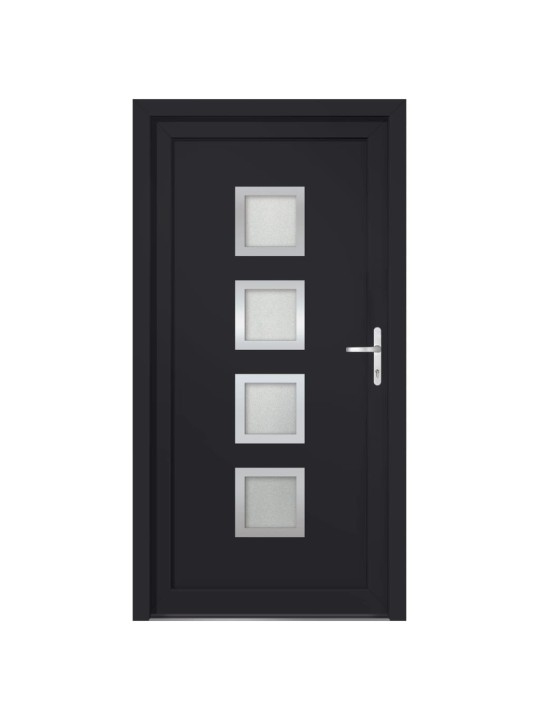 Vchodové dveře antracitové 98 x 190 cm pvc