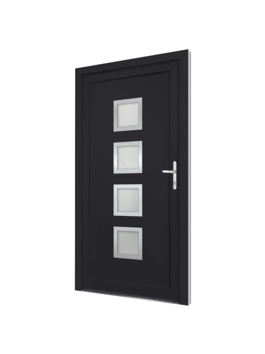Vchodové dveře antracitové 98 x 208 cm pvc