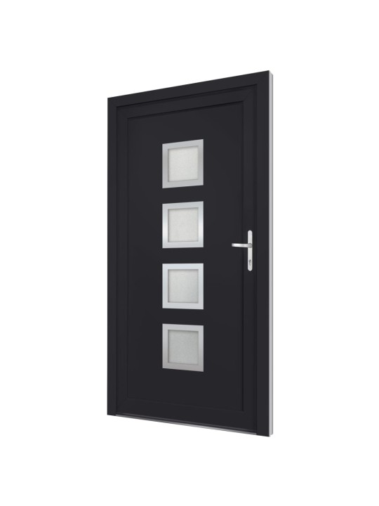 Vchodové dveře antracitové 108 x 208 cm pvc