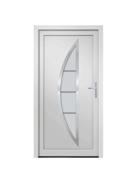 Vchodové dveře bílé 98 x 190 cm pvc