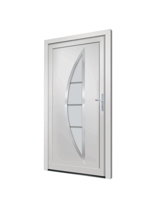 Vchodové dveře bílé 98 x 190 cm pvc