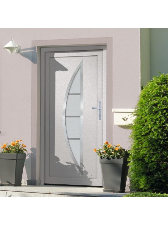 Vchodové dveře bílé 98 x 208 cm pvc