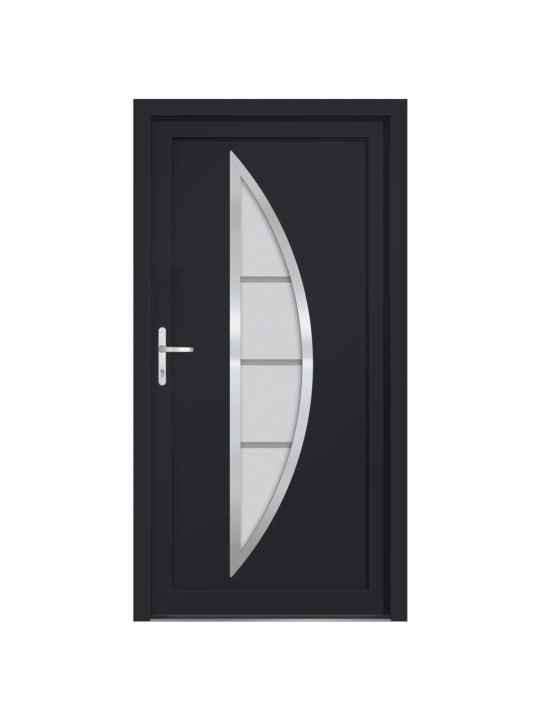 Vchodové dveře antracitové 98 x 208 cm pvc