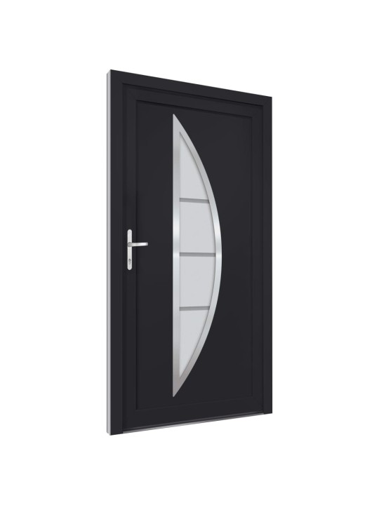 Vchodové dveře antracitové 108 x 208 cm pvc
