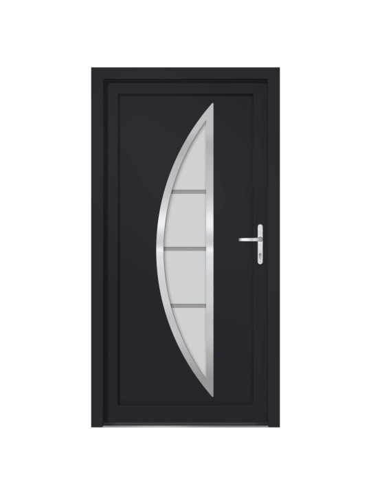 Vchodové dveře antracitové 98 x 190 cm pvc