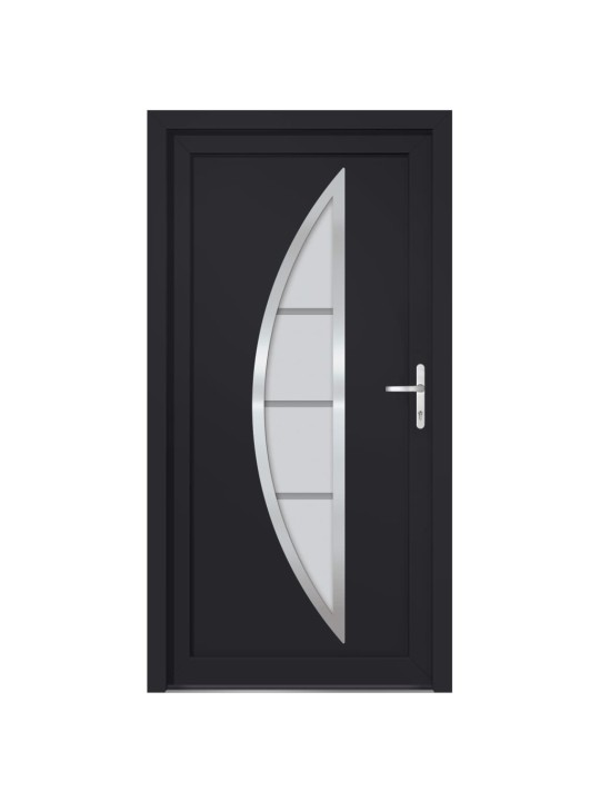 Vchodové dveře antracitové 98 x 208 cm pvc