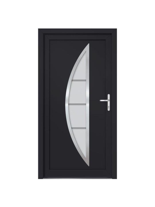 Vchodové dveře antracitové 108 x 208 cm pvc