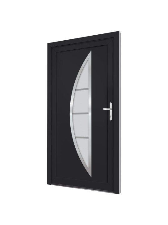 Vchodové dveře antracitové 108 x 208 cm pvc