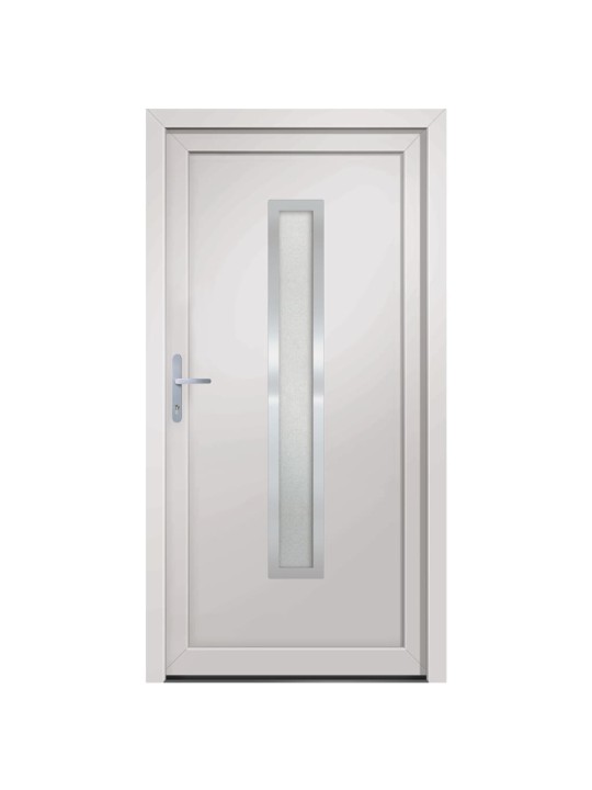 Vchodové dveře bílé 98 x 208 cm pvc