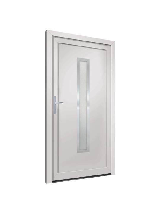 Vchodové dveře bílé 98 x 208 cm pvc