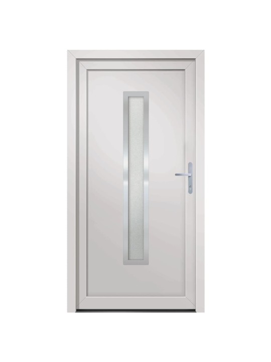 Vchodové dveře bílé 98 x 190 cm pvc