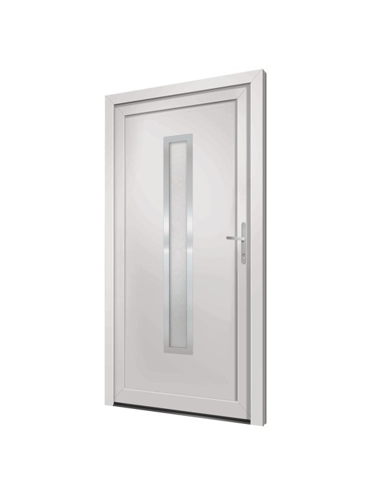 Vchodové dveře bílé 98 x 190 cm pvc