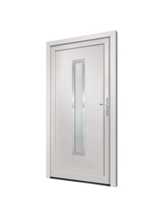 Vchodové dveře bílé 98 x 200 cm pvc