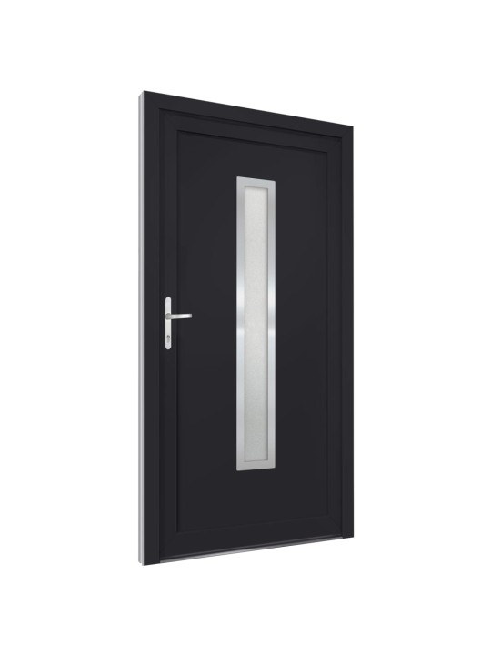 Vchodové dveře antracitové 98 x 208 cm pvc