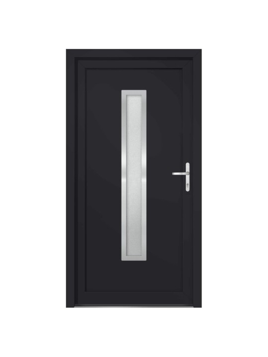 Vchodové dveře antracitové 98 x 208 cm pvc