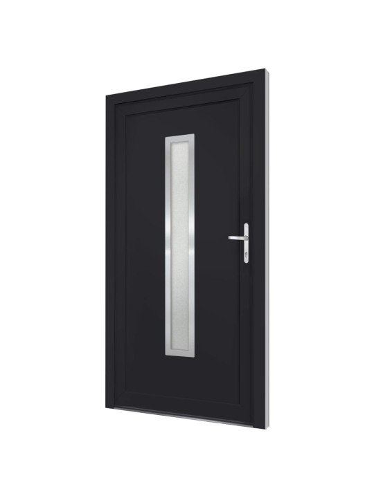 Vchodové dveře antracitové 98 x 208 cm pvc