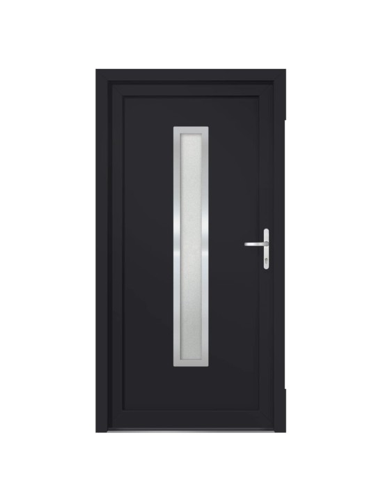 Vchodové dveře antracitové 108 x 208 cm pvc
