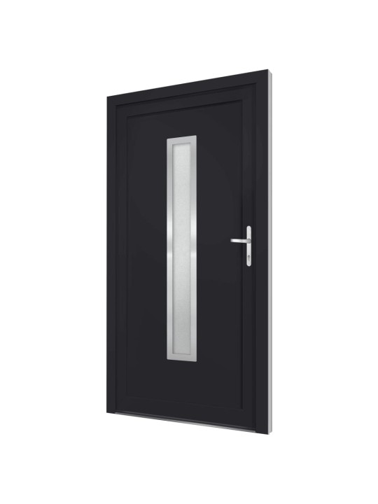 Vchodové dveře antracitové 108 x 208 cm pvc