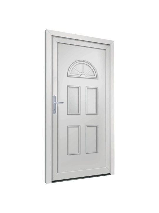 Vchodové dveře bílé 88 x 208 cm pvc