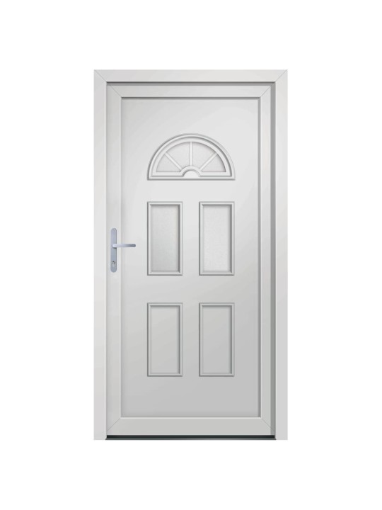 Vchodové dveře bílé 98 x 208 cm pvc