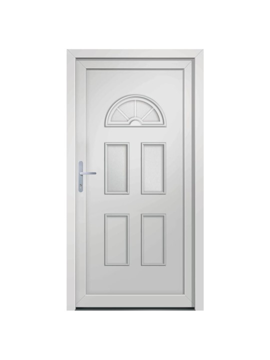 Vchodové dveře bílé 110 x 210 cm pvc