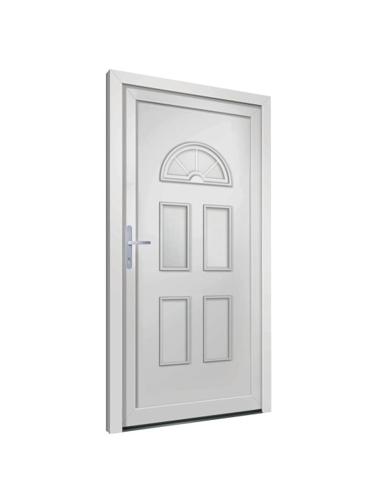Vchodové dveře bílé 110 x 210 cm pvc