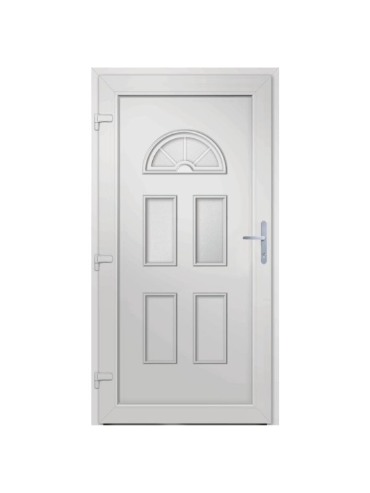 Vchodové dveře bílé 110 x 210 cm pvc