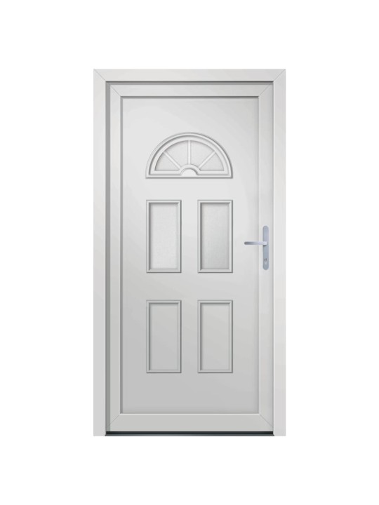 Vchodové dveře bílé 88 x 190 cm pvc
